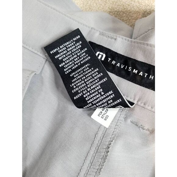 Travis Mathew Tech Chino Shorts Size 40 Gray - Picture 6 of 7